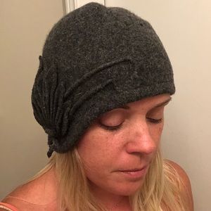 Hand felted winter hat